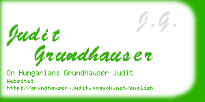 judit grundhauser business card